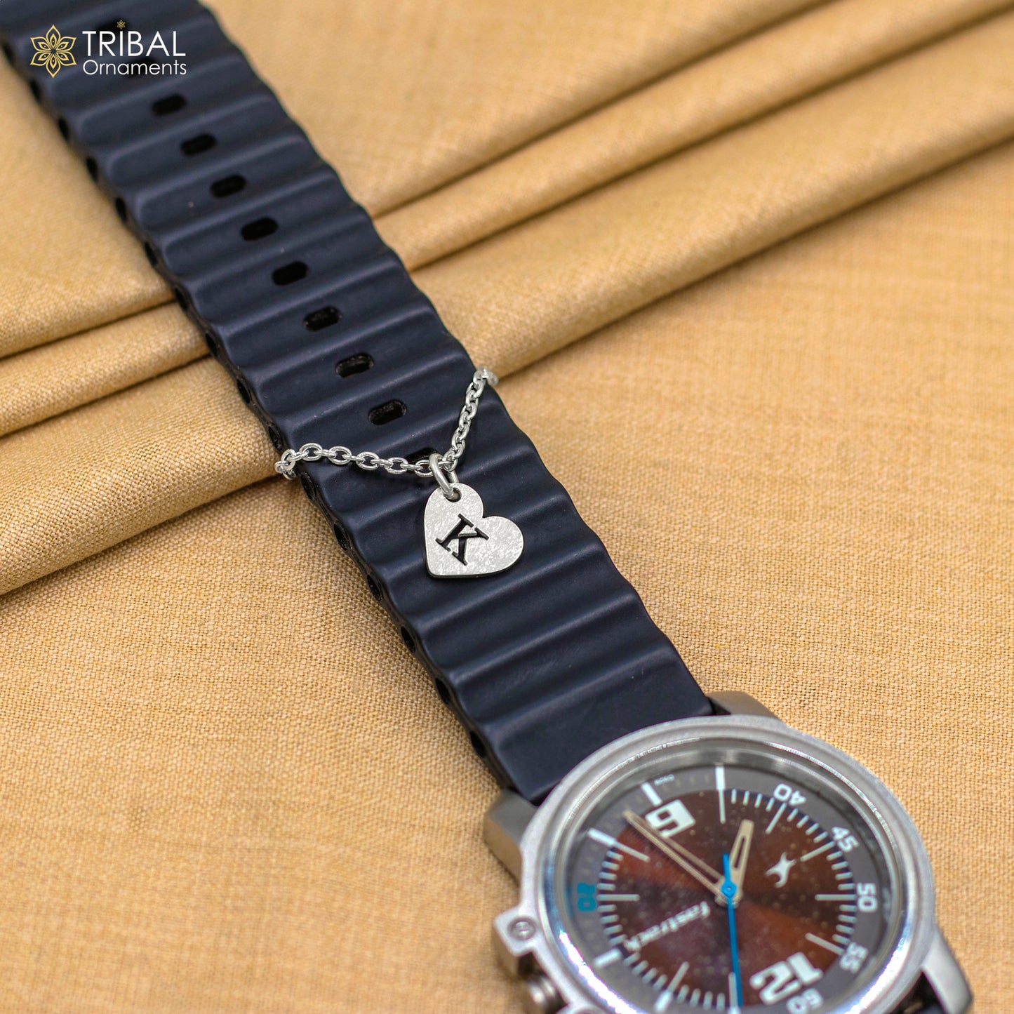925 sterling silver Heart shape watch charms wsc04