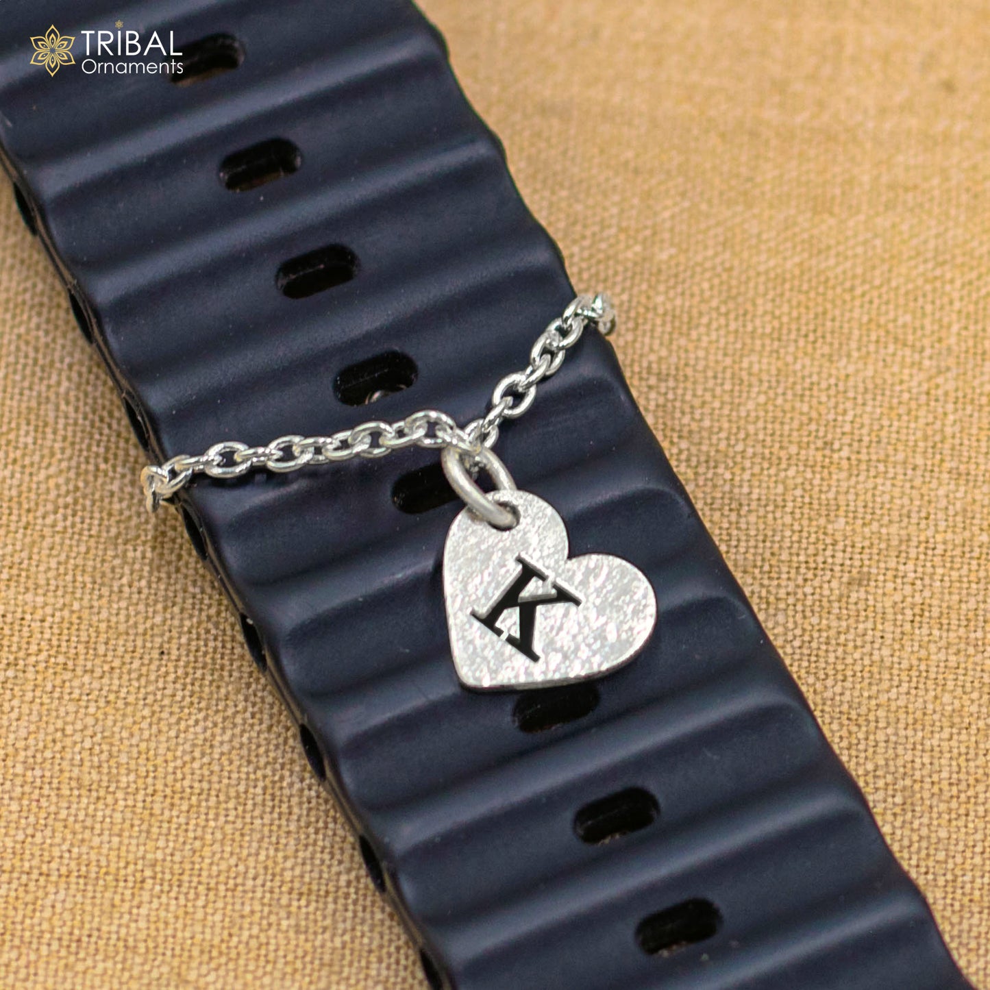 925 sterling silver Heart shape watch charms wsc04