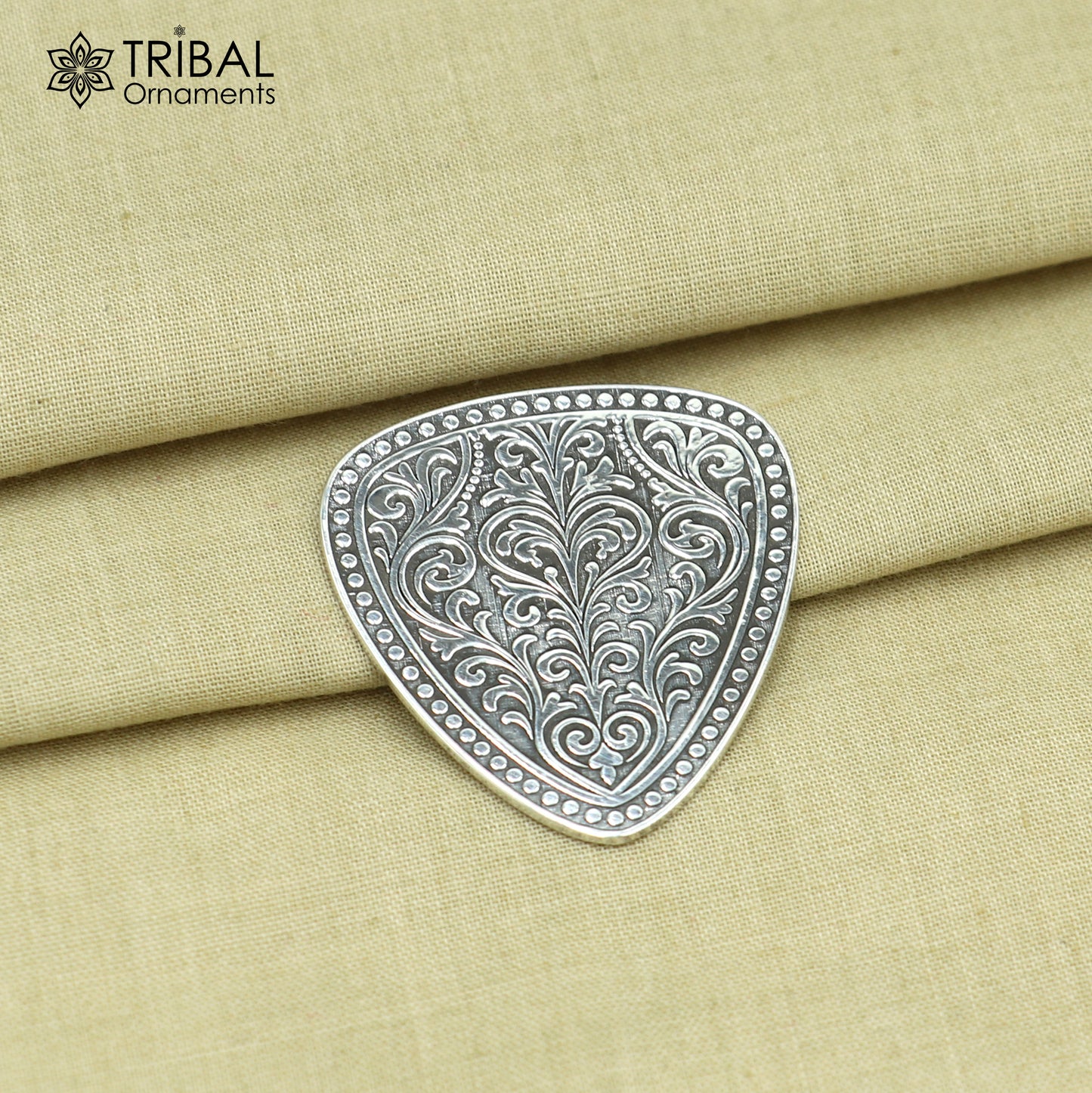 925 sterling silver Guitar Pick personalized musical instrument article art844