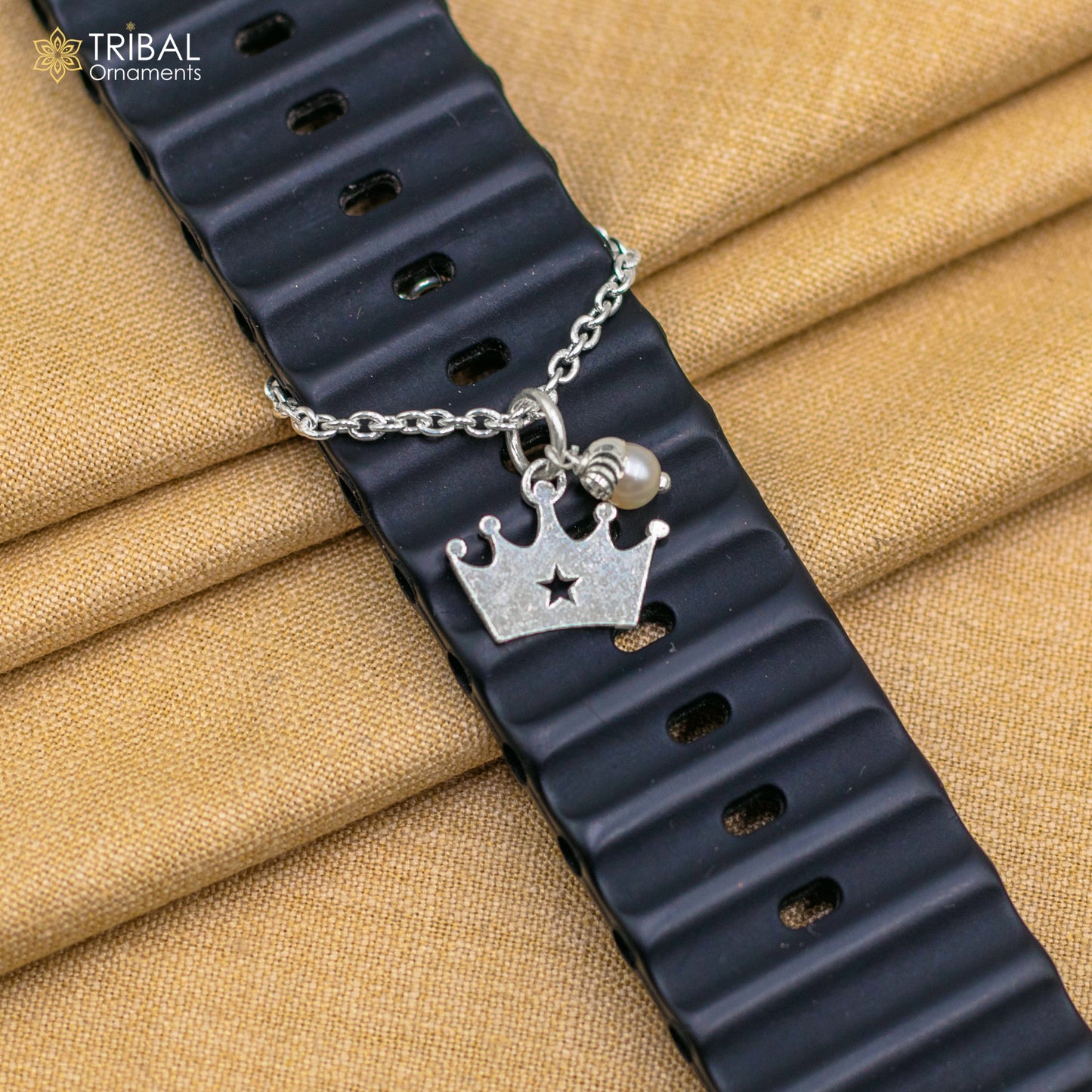 925 sterling silver crown design watch charms wsc010