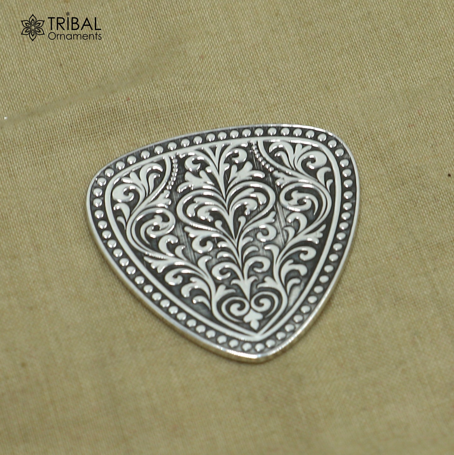 925 sterling silver Guitar Pick personalized musical instrument article art844