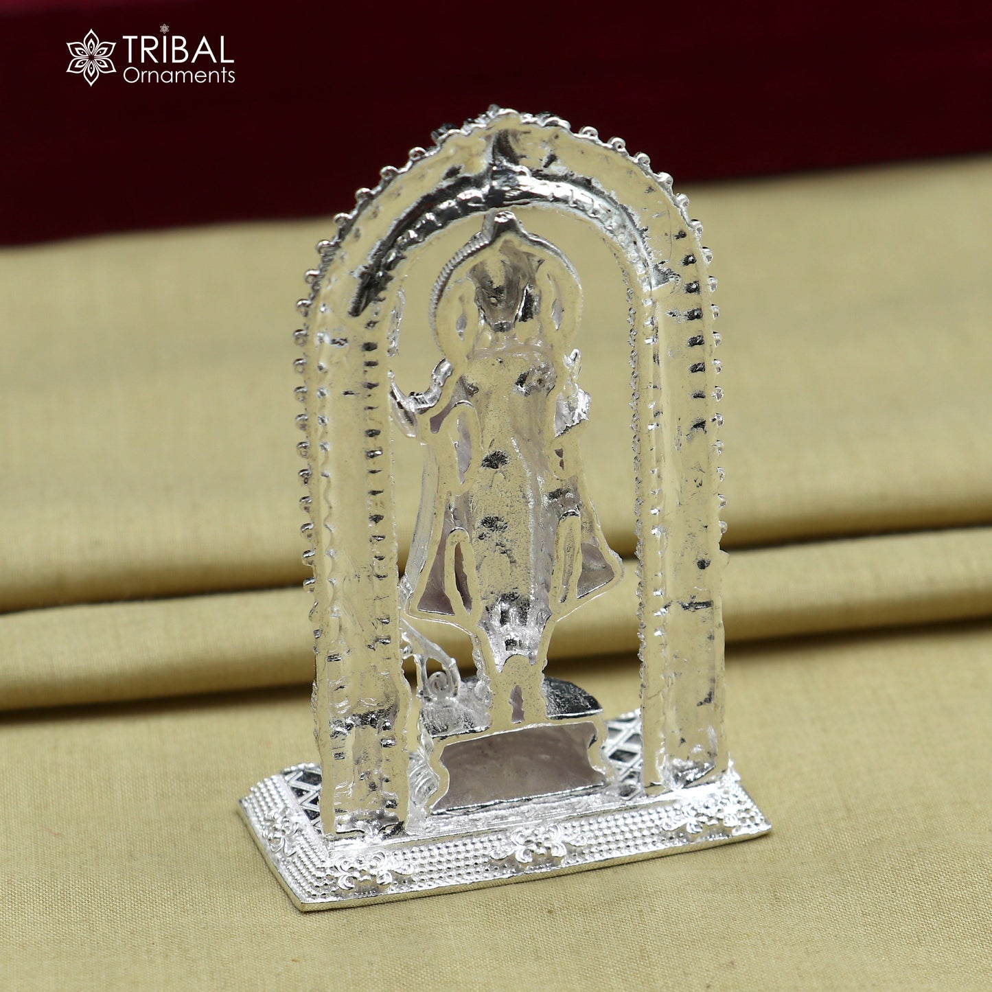 925 Sterling silver Lord Shree Ram ji Statue figurine, puja articles decorative gift art836