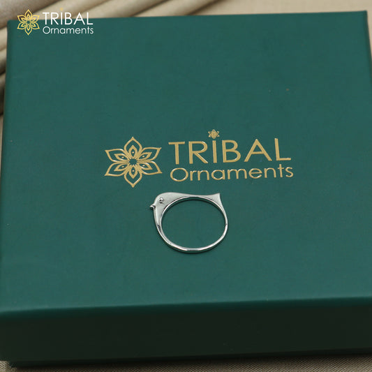 925 sterling silver stylish plain design ring Jewelry sr783