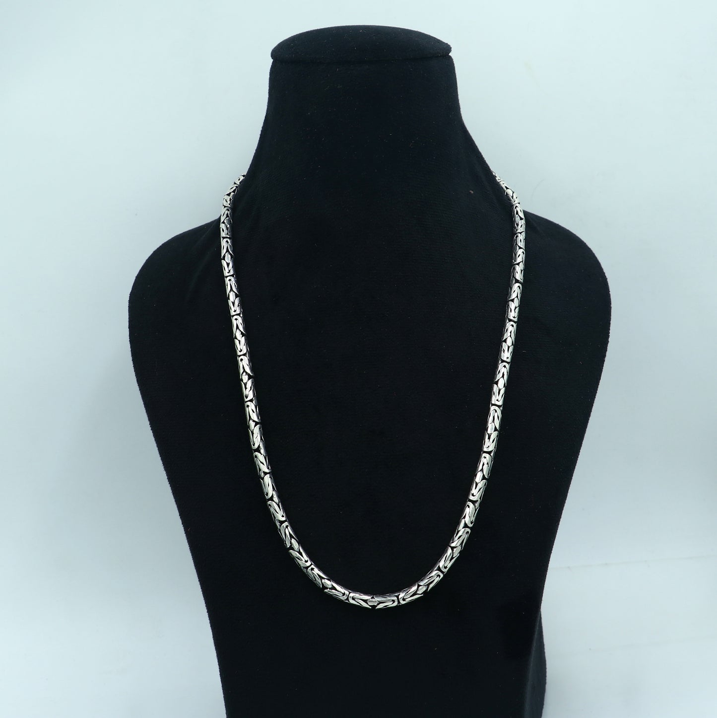 925 Silver Vintage design handmade solid byzantine silver chain customized tribal belly dance jewelry from india ch266 - TRIBAL ORNAMENTS