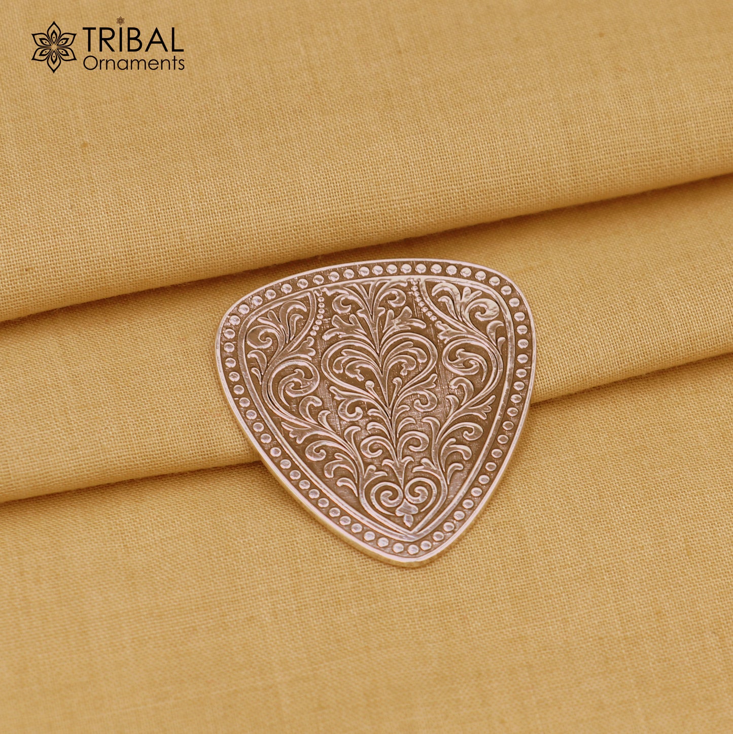 925 sterling silver Guitar Pick personalized musical instrument article art844