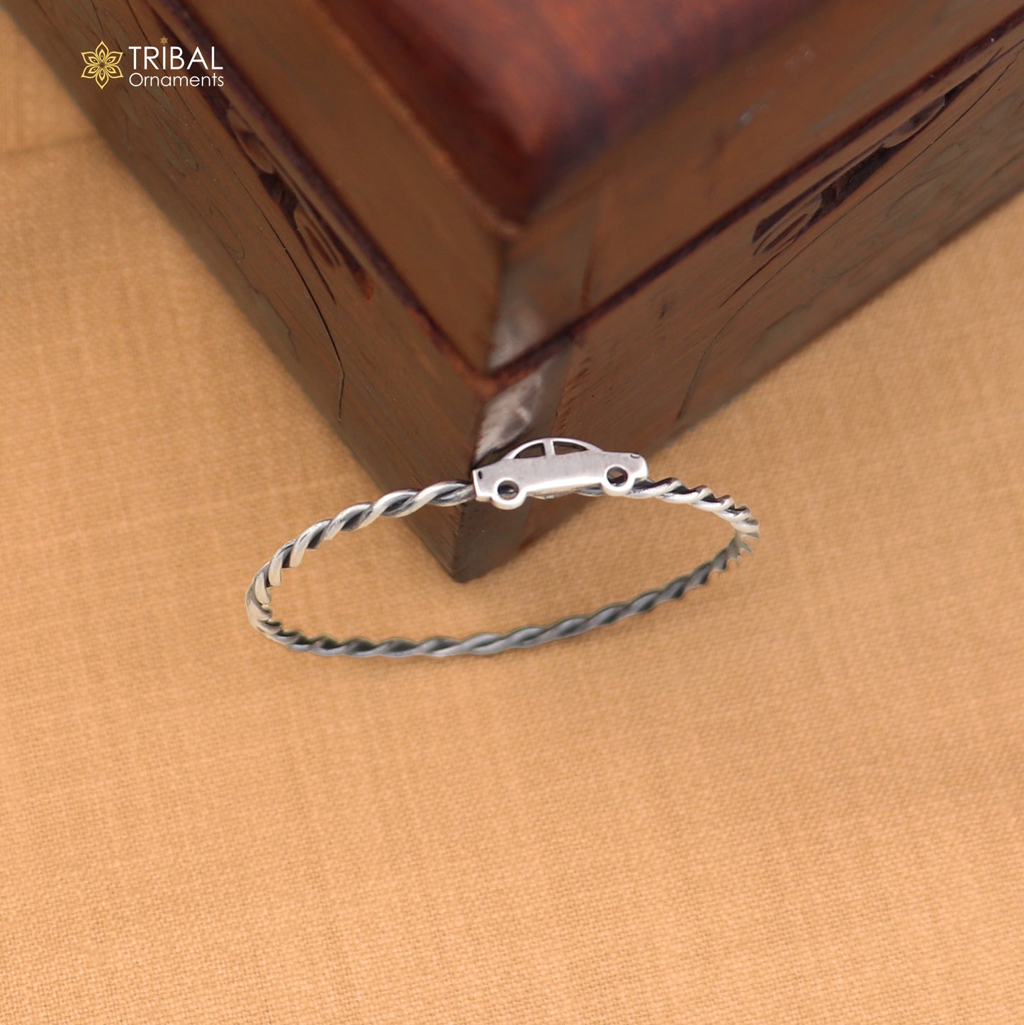925 Sterling silver car design baby bangle kada ,kids jewelry bbk229