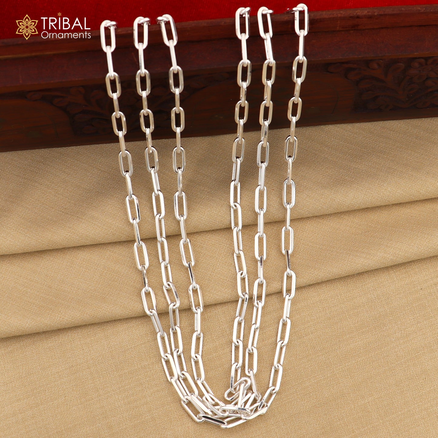 5mm 925 sterling silver handmade amazing delicate solid Rolo high quality link chains necklace, best gifting unisex necklace chain ch589