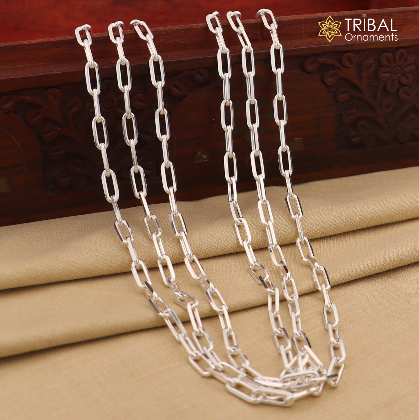 5mm 925 sterling silver handmade amazing delicate solid Rolo high quality link chains necklace, best gifting unisex necklace chain ch589