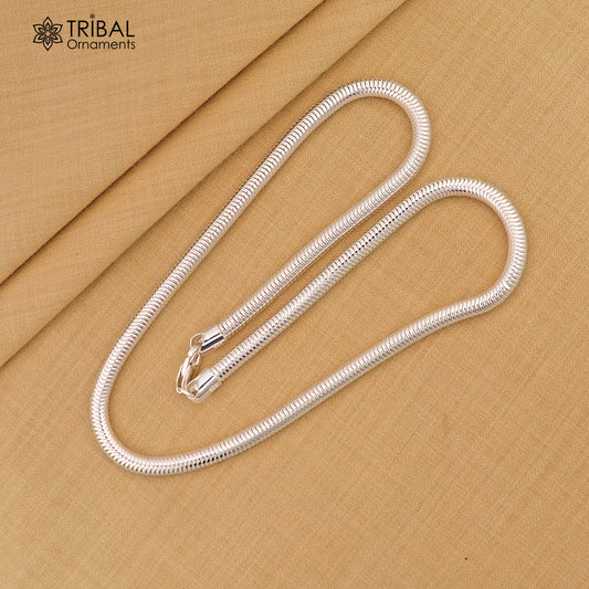 5mm 20" Smooth flexible snake chain 925 sterling silver handmade snake chain /necklace chain,trendy chain ch587
