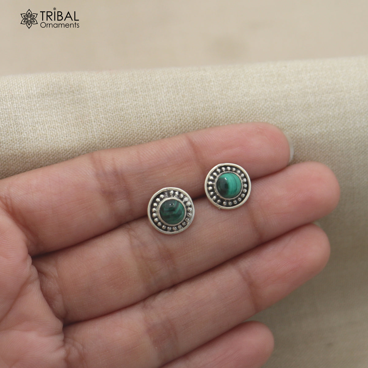 925 sterling silver turquoise stone stud earring best jewelry er403