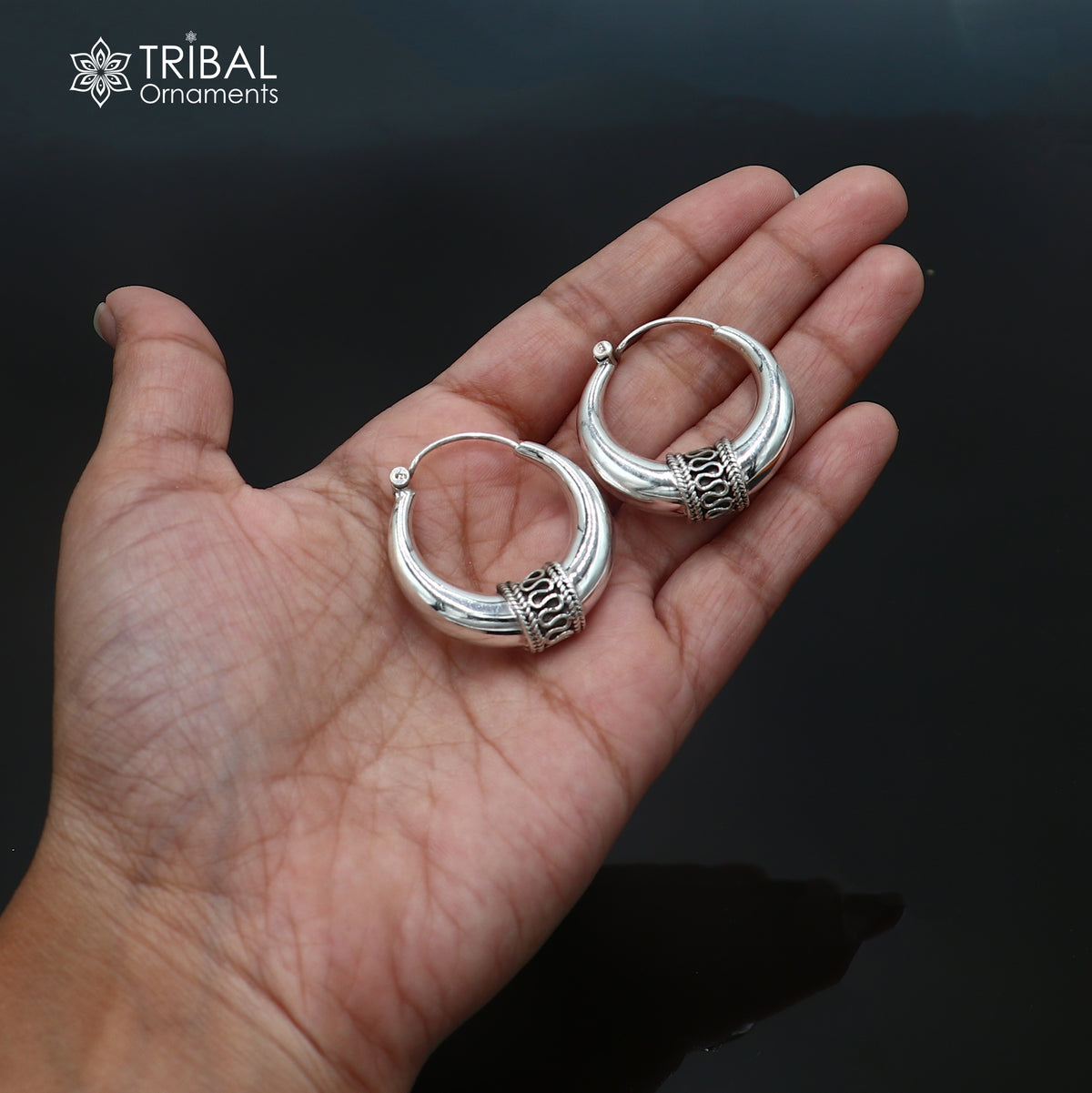 925 sterling silver plain shiny hoops earring, amazing unisex jewelry er445