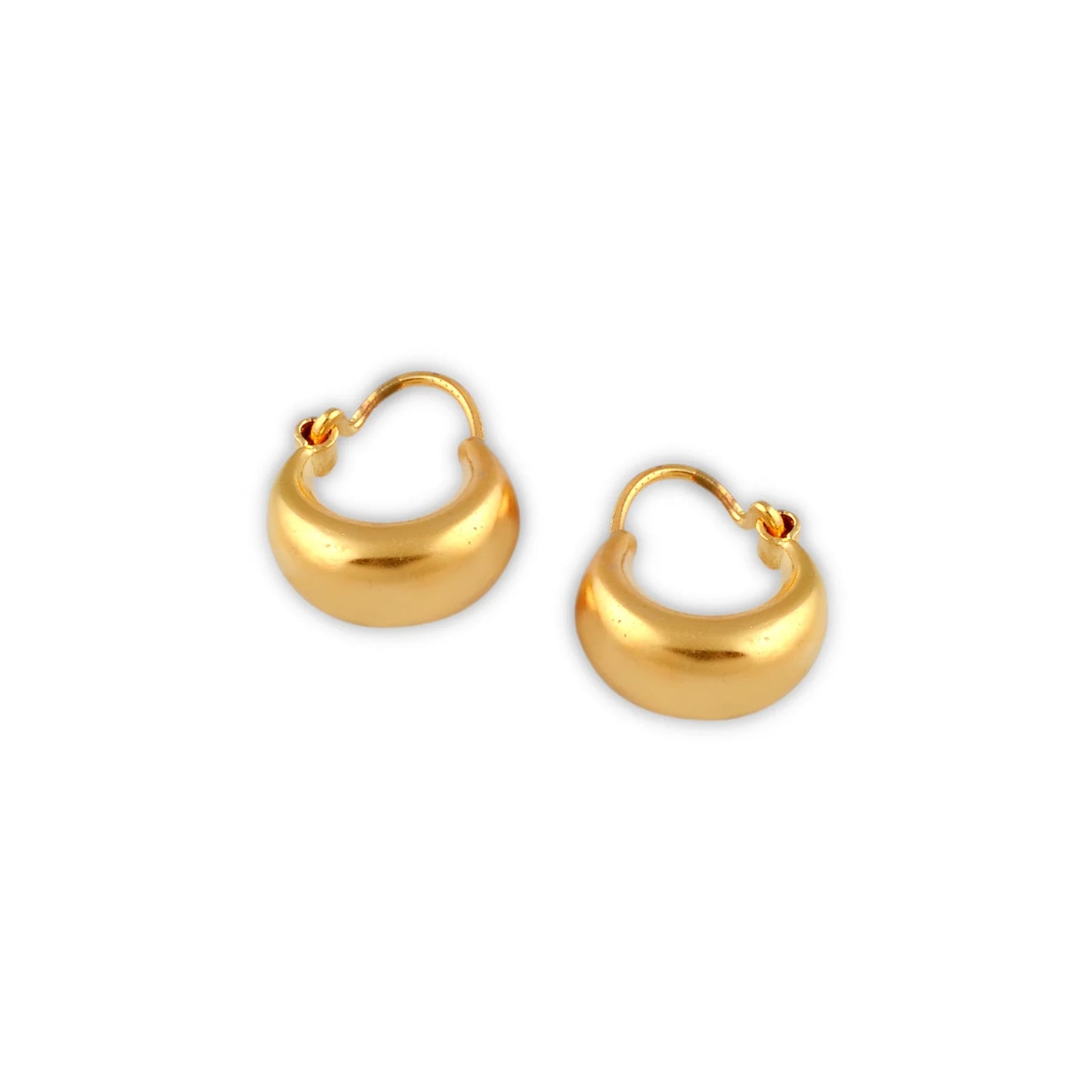 925 sterling silver gold polished hoops boho earrings bali tribal Banjara jewelry s1366