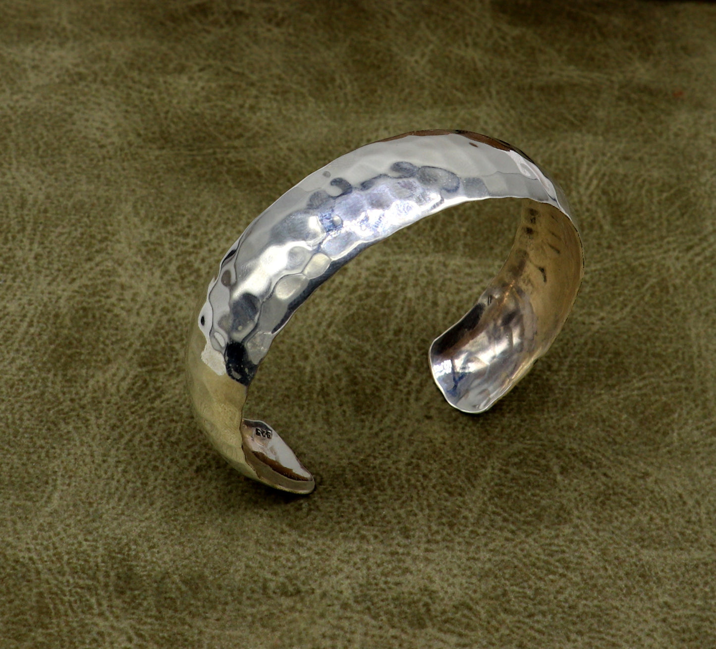 925 sterling silver adjustable bangle bracelet gorgeous shiny bright Spotted design new fancy unique bangle, cuff bracelet best gift cuff28 - TRIBAL ORNAMENTS