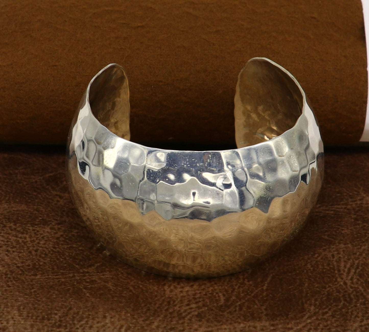 925 pure sterling silver stylish spotted doted adjustable bangle bracelet, cuff bracelet best brides made wedding gifting jewelry cuff18 - TRIBAL ORNAMENTS