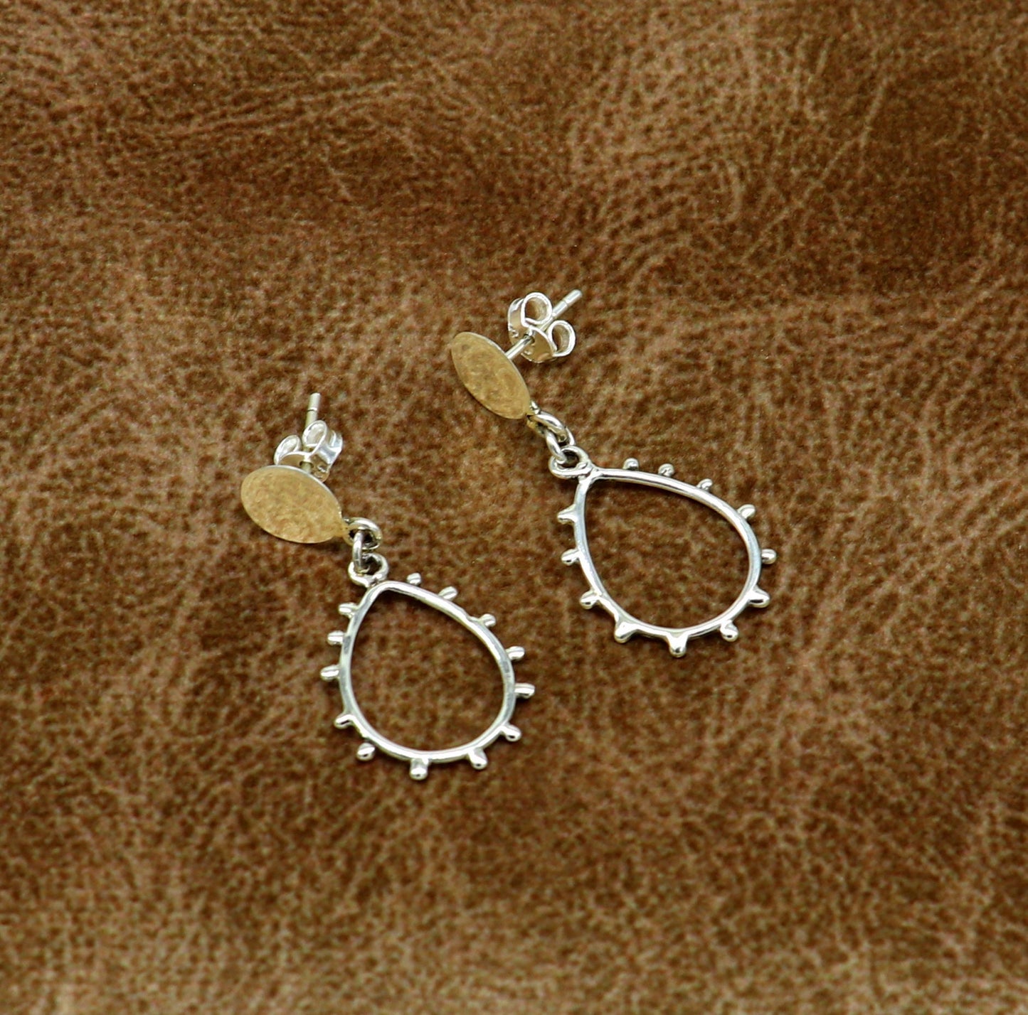 Stylish design customized pure e925 sterling silver stud earring, excellent fancy elegant dainty light weight earrings best gifting ear656 - TRIBAL ORNAMENTS