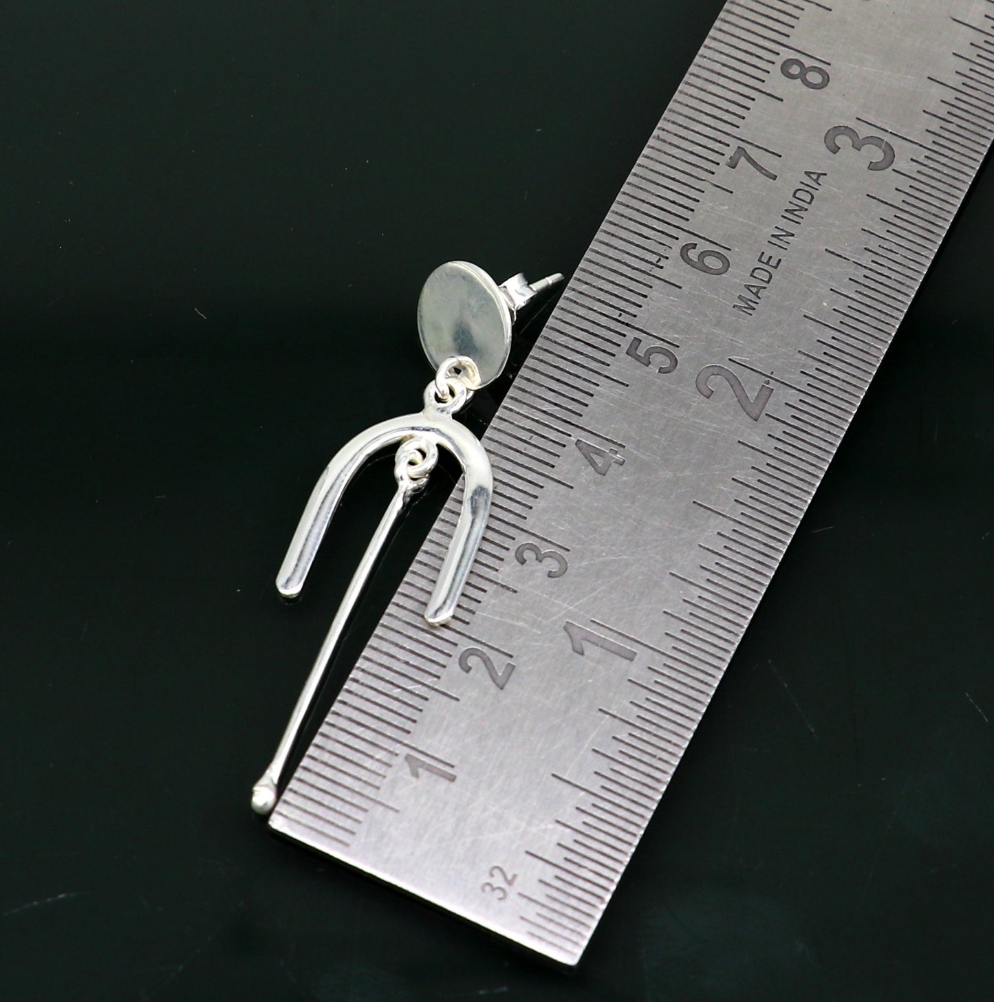 925 sterling silver flower stud earring, excellent fancy drop dangle elegant dainty light weight earrings best gifting ear696 - TRIBAL ORNAMENTS