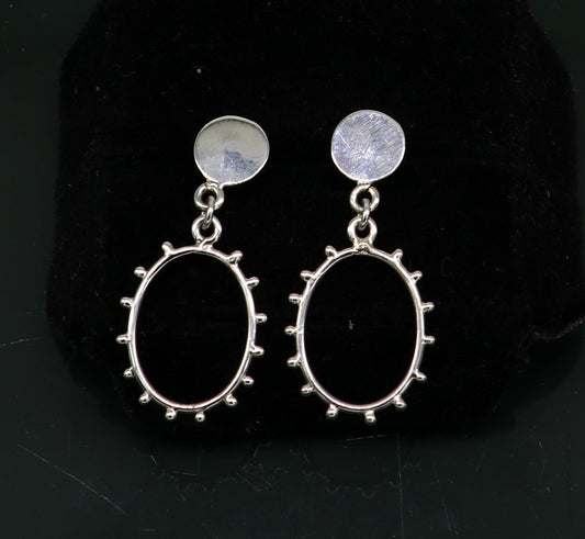 Vintage customized pure e925 sterling silver stud earring, excellent fancy elegant dainty light weight earrings best gifting ear654 - TRIBAL ORNAMENTS