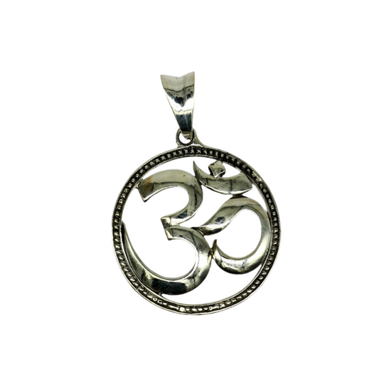 925 sterling silver handmade Hindu mantra 'Aum' OM pendant, amazing stylish unisex pendant locket personalized jewelry tribal jewelry ssp467 - TRIBAL ORNAMENTS