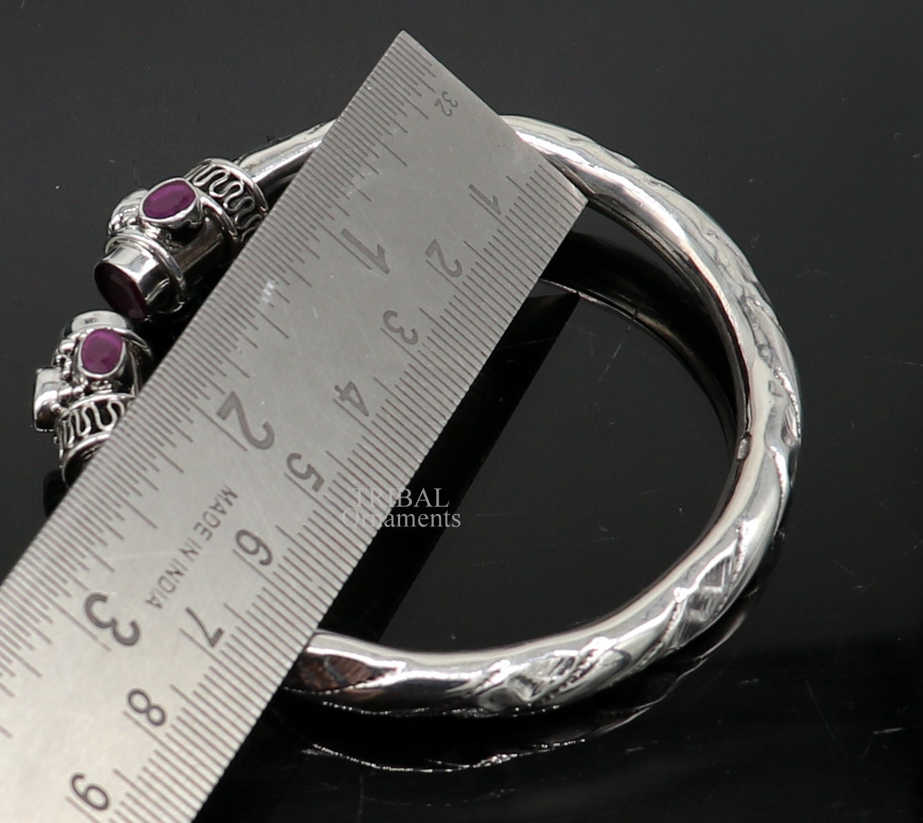 Vintage design Fabulous 925 sterling silver bangle bracelet kada bracelet,daily use kada tribal jewelry india ,adjust by twisting nsk106 - TRIBAL ORNAMENTS