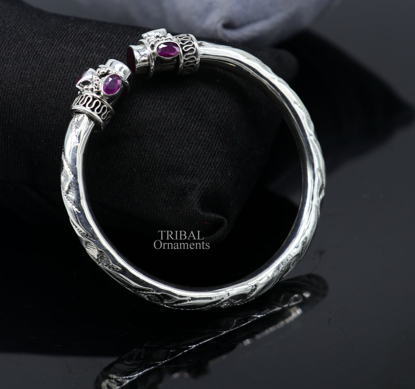 Vintage design Fabulous 925 sterling silver bangle bracelet kada bracelet,daily use kada tribal jewelry india ,adjust by twisting nsk106 - TRIBAL ORNAMENTS