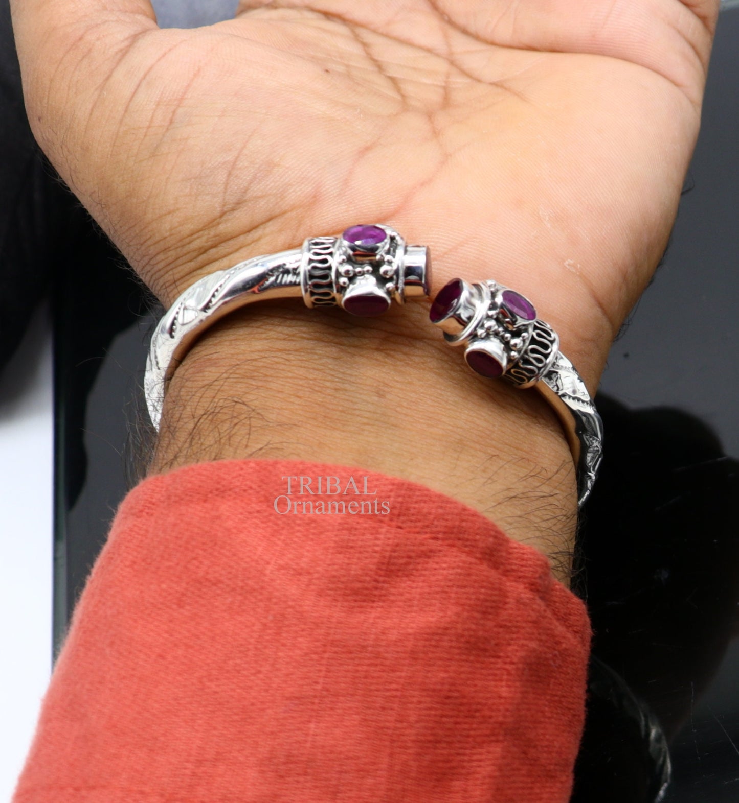 Vintage design Fabulous 925 sterling silver bangle bracelet kada bracelet,daily use kada tribal jewelry india ,adjust by twisting nsk106 - TRIBAL ORNAMENTS