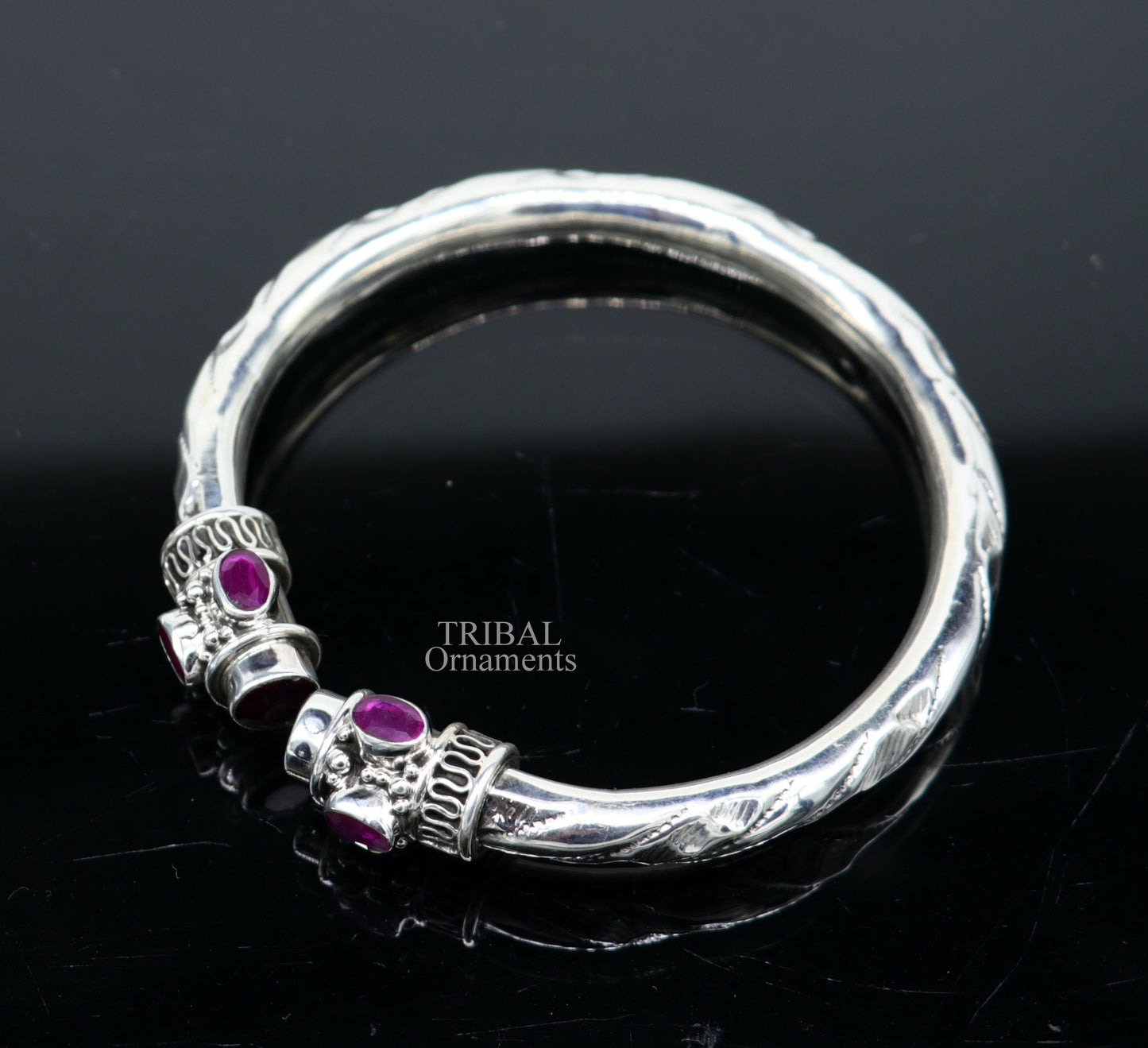 Vintage design Fabulous 925 sterling silver bangle bracelet kada bracelet,daily use kada tribal jewelry india ,adjust by twisting nsk106 - TRIBAL ORNAMENTS