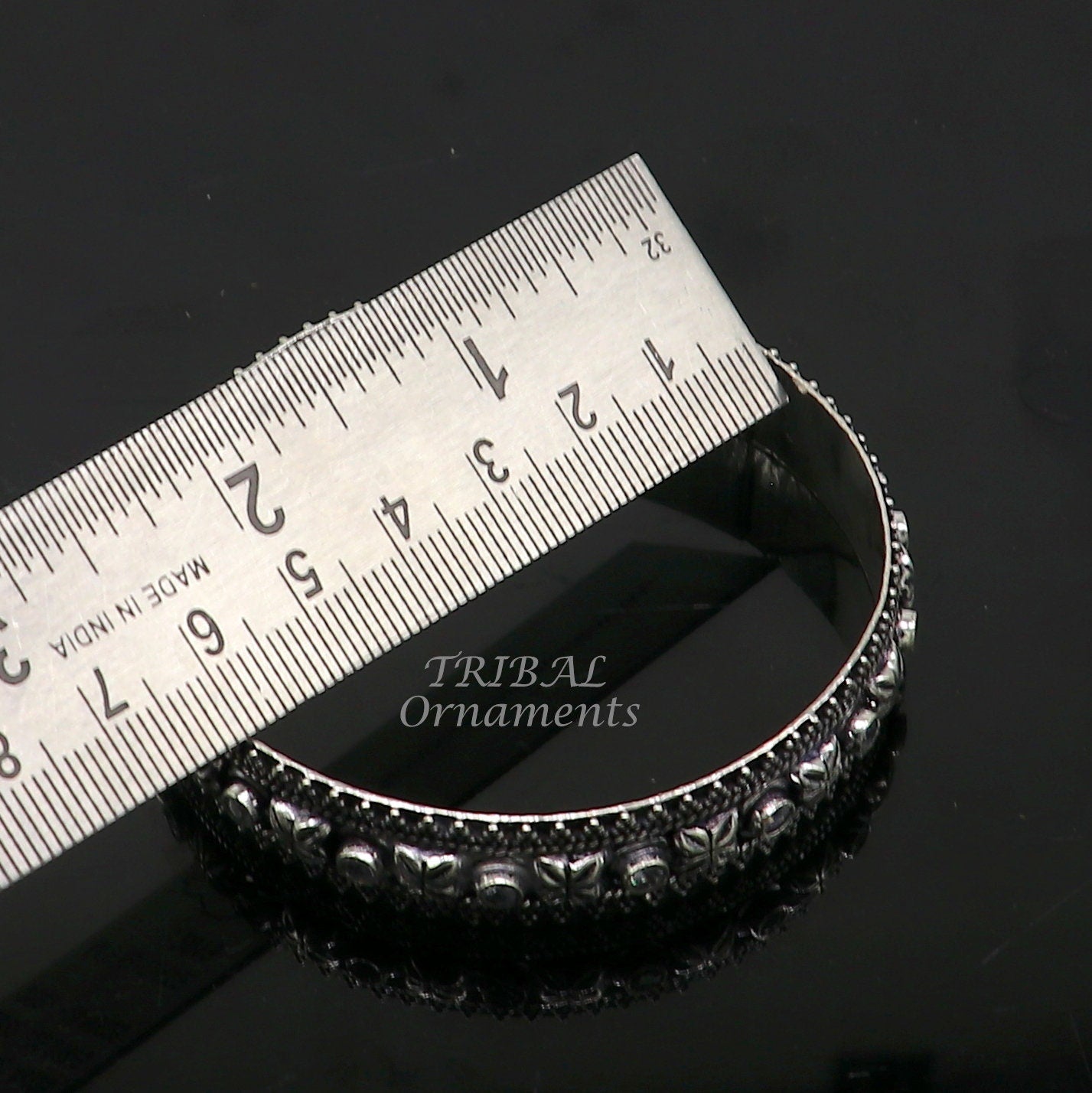 925 sterling silver handmade modern cultural ethnic bangle bracelet jewelry best bride gifting jewelry, belly dance bangles ba176 - TRIBAL ORNAMENTS