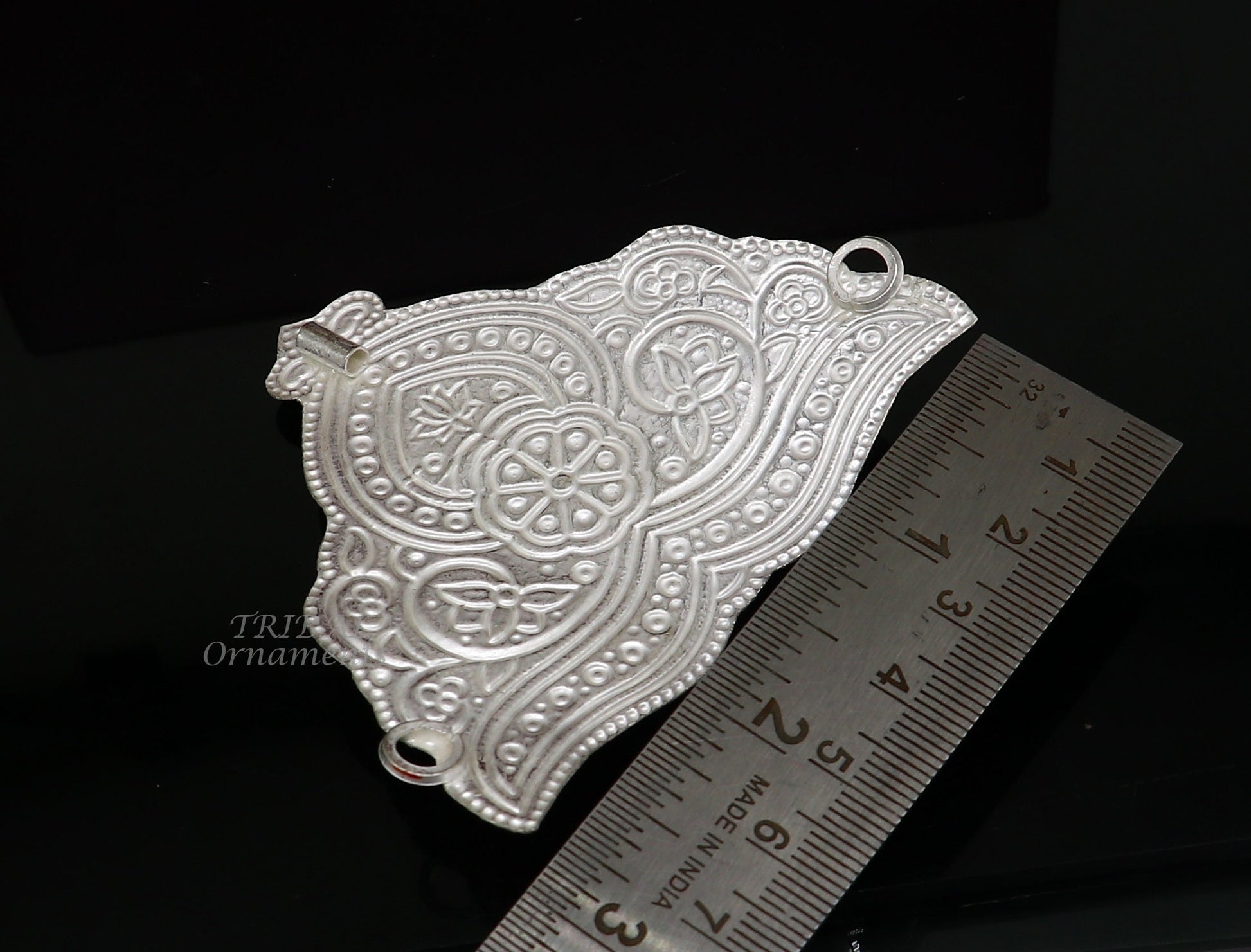 Mukut for All idols 925 sterling silver vintage enamel work design handmade mukut (crown), amazing silver god crown mukut  art su1002 - TRIBAL ORNAMENTS