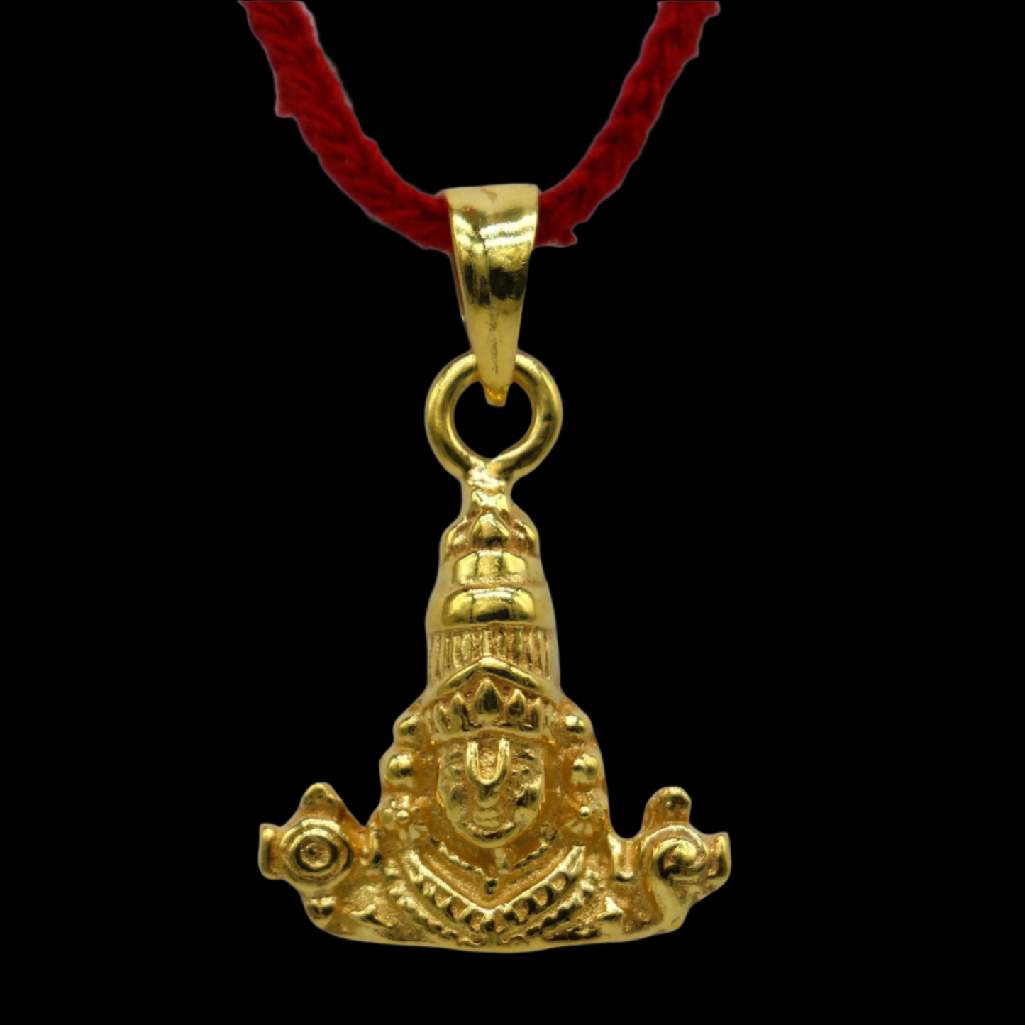 925 sterling silver vintage stylish idol Tirupati balaji amazing design Gold polished over silver Krishna pendant gifting jewelry nsp599 - TRIBAL ORNAMENTS