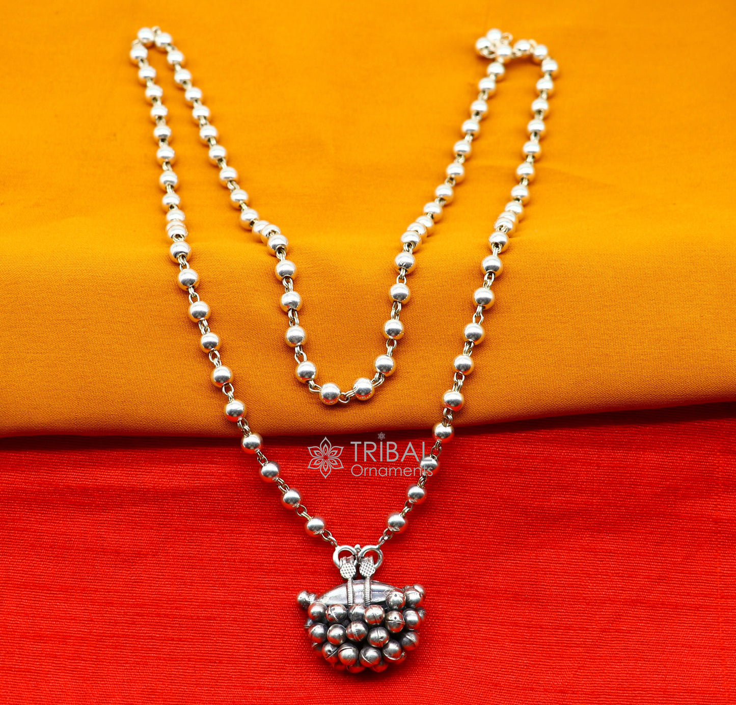 925 Sterling silver handmade vintage design amulet box pendant necklace excellent tribal ethnic mantra box pendant jewelry Rajasthan set606 - TRIBAL ORNAMENTS