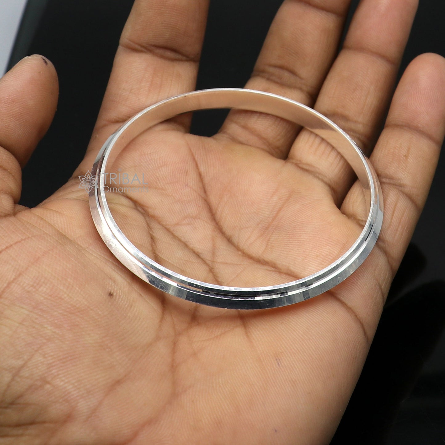Punjabi sikh uisex kada,925 sterling silver handmade solid kada bracelet bangle for unisex, solid silver personalized jewelry nsk791 - TRIBAL ORNAMENTS