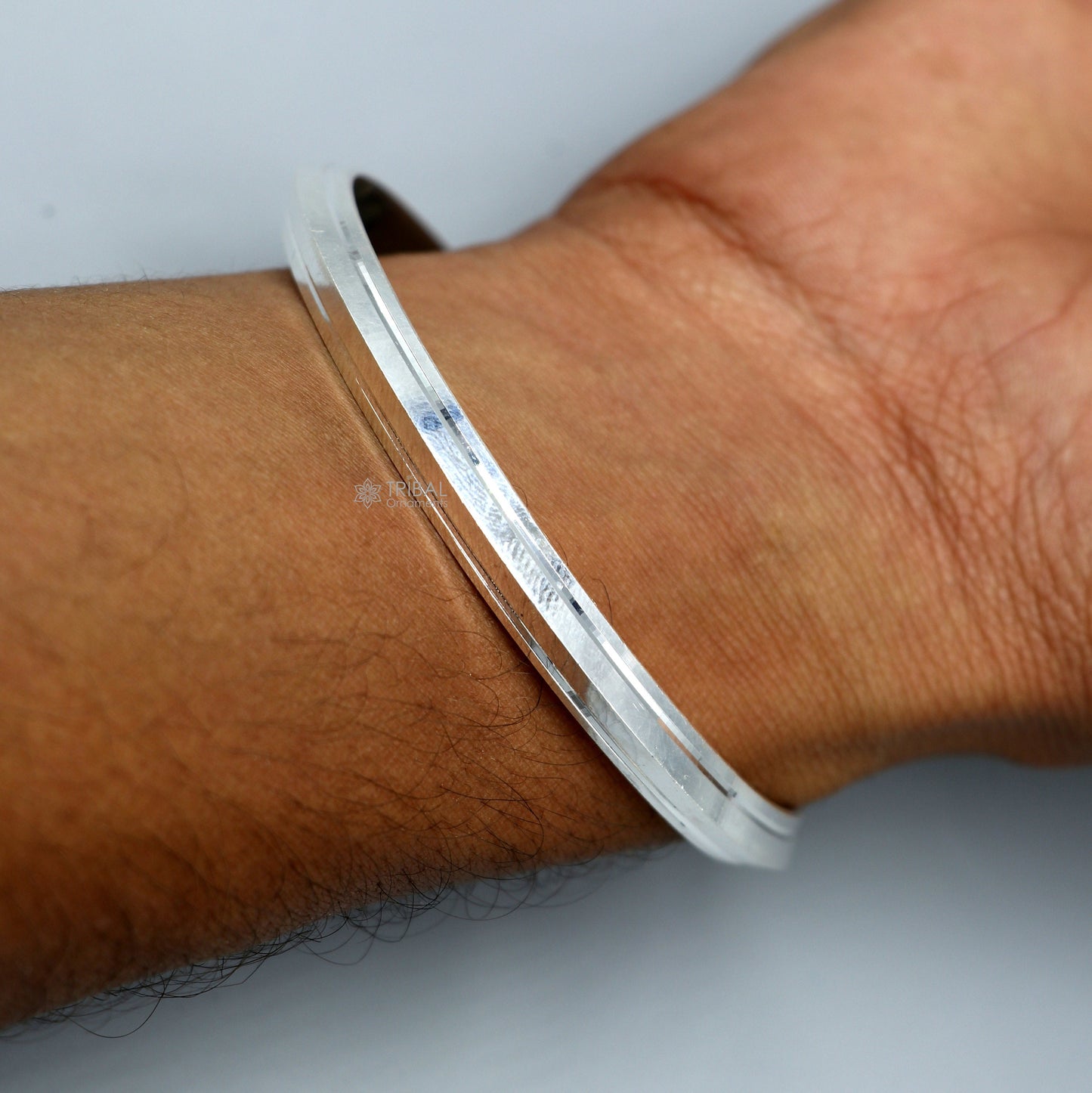 Punjabi sikh uisex kada,925 sterling silver handmade solid kada bracelet bangle for unisex, solid silver personalized jewelry nsk791 - TRIBAL ORNAMENTS