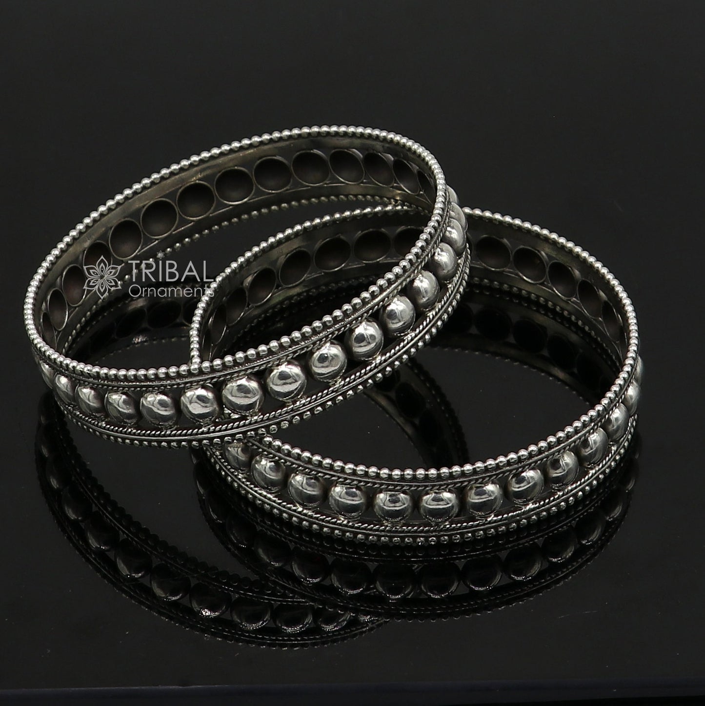 925 sterling silver handmade Vintage design bangle bracelet tribal ethnic jewelry nba421 - TRIBAL ORNAMENTS
