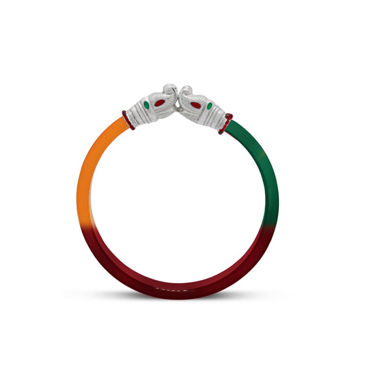 925 sterling silver amazing Vintage Gajmukhi elephant face design bangle bracelet cultural trendy jewelry Rajasthani jewelry nba424 - TRIBAL ORNAMENTS