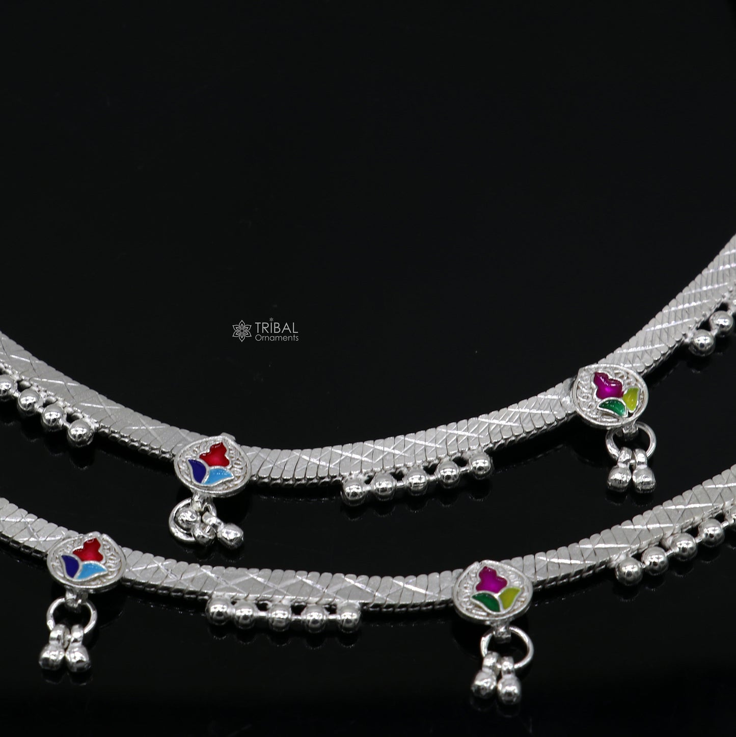 925 sterling silver handmade stylish anklets amazing Ankle bracelet for gifting belly dance ethnic jewelry ank638 - TRIBAL ORNAMENTS