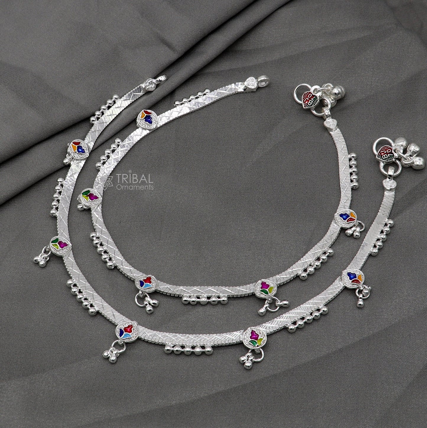 925 sterling silver handmade stylish anklets amazing Ankle bracelet for gifting belly dance ethnic jewelry ank638 - TRIBAL ORNAMENTS