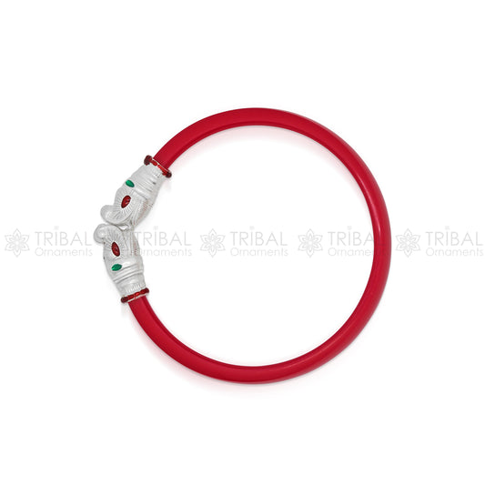 925 sterling silver amazing Vintage Gajmukhi elephant face design bangle bracelet cultural trendy jewelry Rajasthani jewelry nba423 - TRIBAL ORNAMENTS