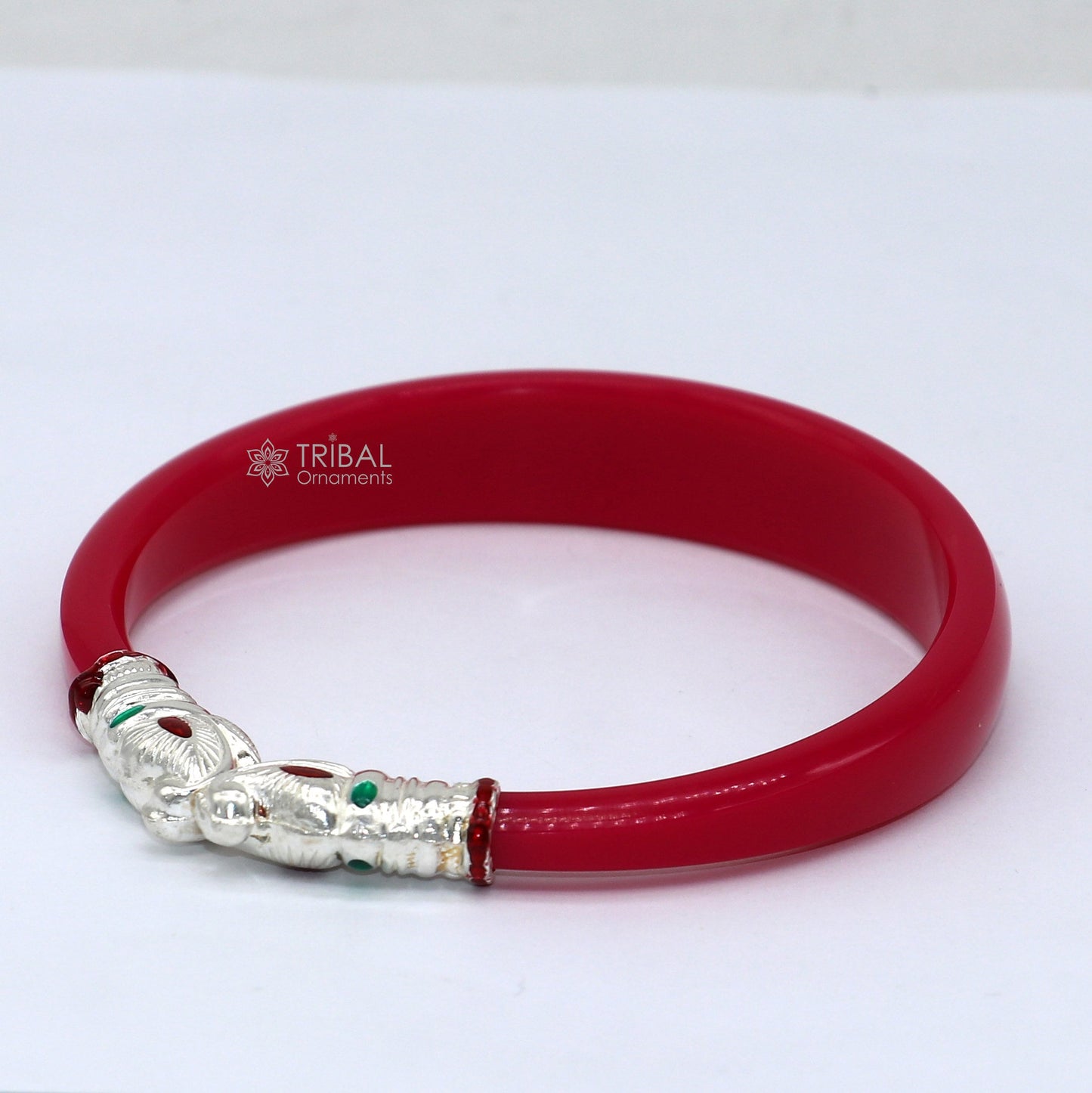 925 sterling silver amazing Vintage Gajmukhi elephant face design bangle bracelet cultural trendy jewelry Rajasthani jewelry nba423 - TRIBAL ORNAMENTS