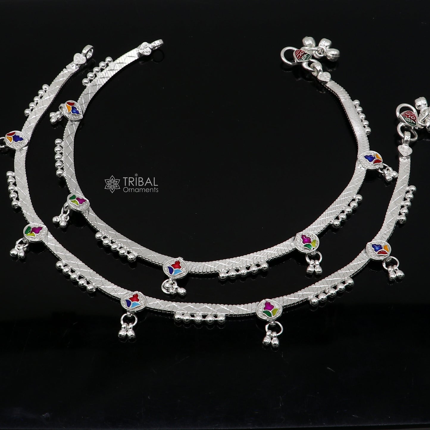 925 sterling silver handmade stylish anklets amazing Ankle bracelet for gifting belly dance ethnic jewelry ank638 - TRIBAL ORNAMENTS