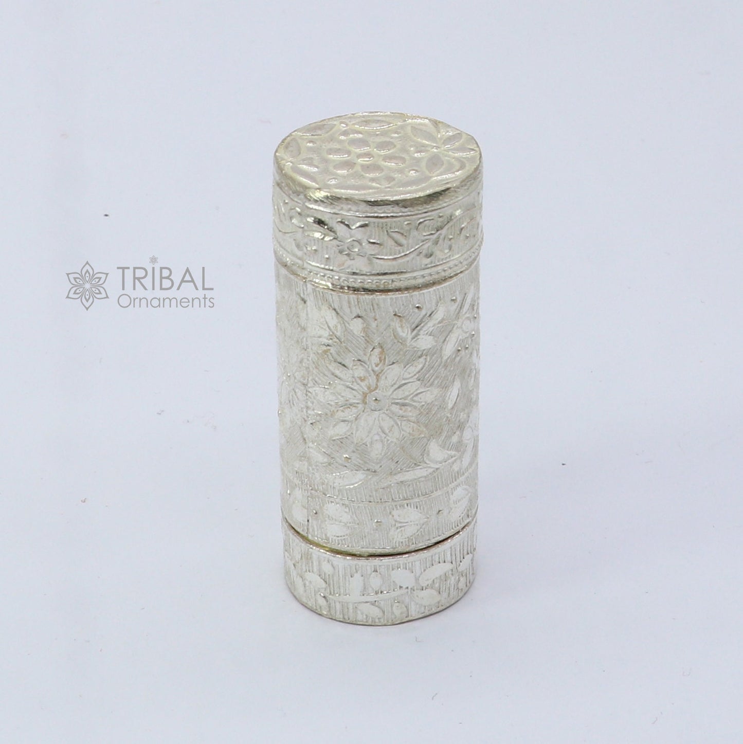 925 fine solid silver handmade small tobacco box, fennel box, storage box silver utensils, silver box, men's accessories stb857 - TRIBAL ORNAMENTS
