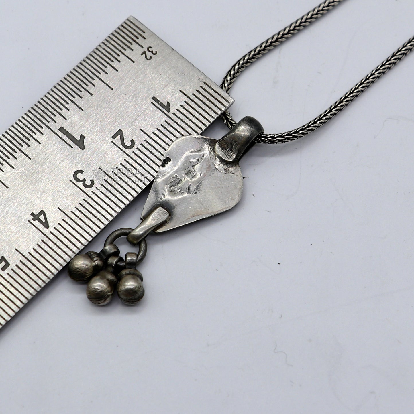 925 sterling silver unique india vintage design cultural pendant, amazing pendant jewelry tribal jewellery nsp840 - TRIBAL ORNAMENTS