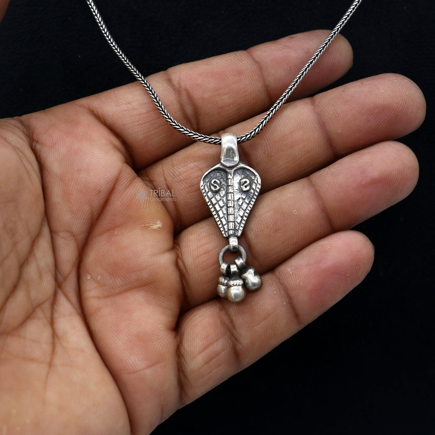925 sterling silver unique india vintage design cultural pendant, amazing pendant jewelry tribal jewellery nsp840 - TRIBAL ORNAMENTS