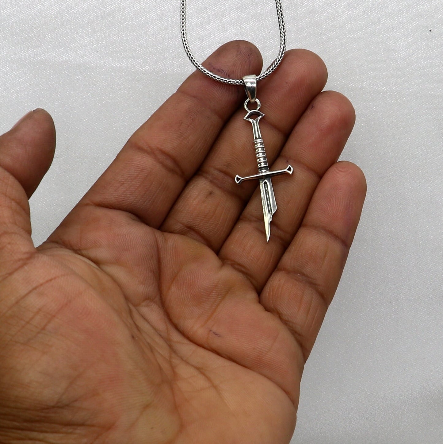 Pure 925 sterling silver handmade small sword pendant amazing designer pendant unisex divine jewelry nsp816 - TRIBAL ORNAMENTS