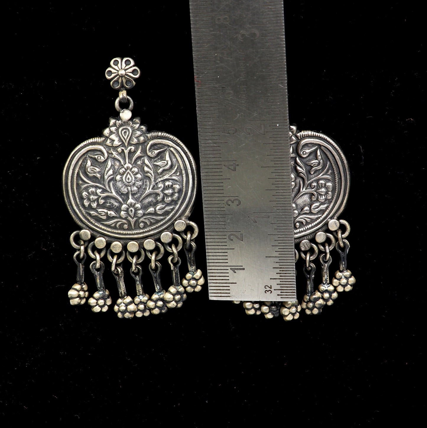 925 Sterling silver handmade customized vintage Floral stud earring, Amazing stylish earring, fabulous drop dangle gifting jewelry s1313 - TRIBAL ORNAMENTS