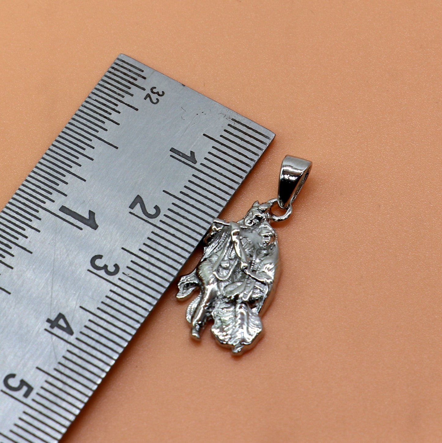 925 sterling silver Lord Krishna and Radha , amazing divine Radha Krishna pendant locket tribal jewelry nsp834 - TRIBAL ORNAMENTS