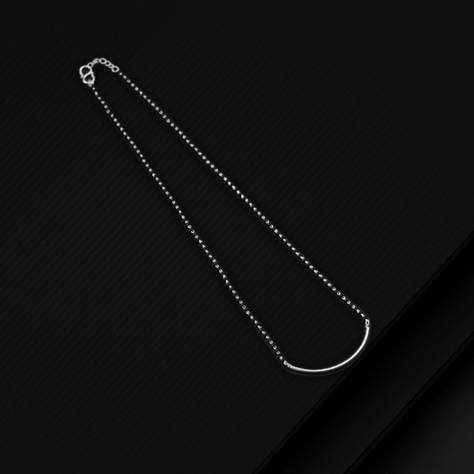 Pure 925 sterling silver black beaded chain necklace, vintage antique style Mangalsutra necklace ms 107 - TRIBAL ORNAMENTS