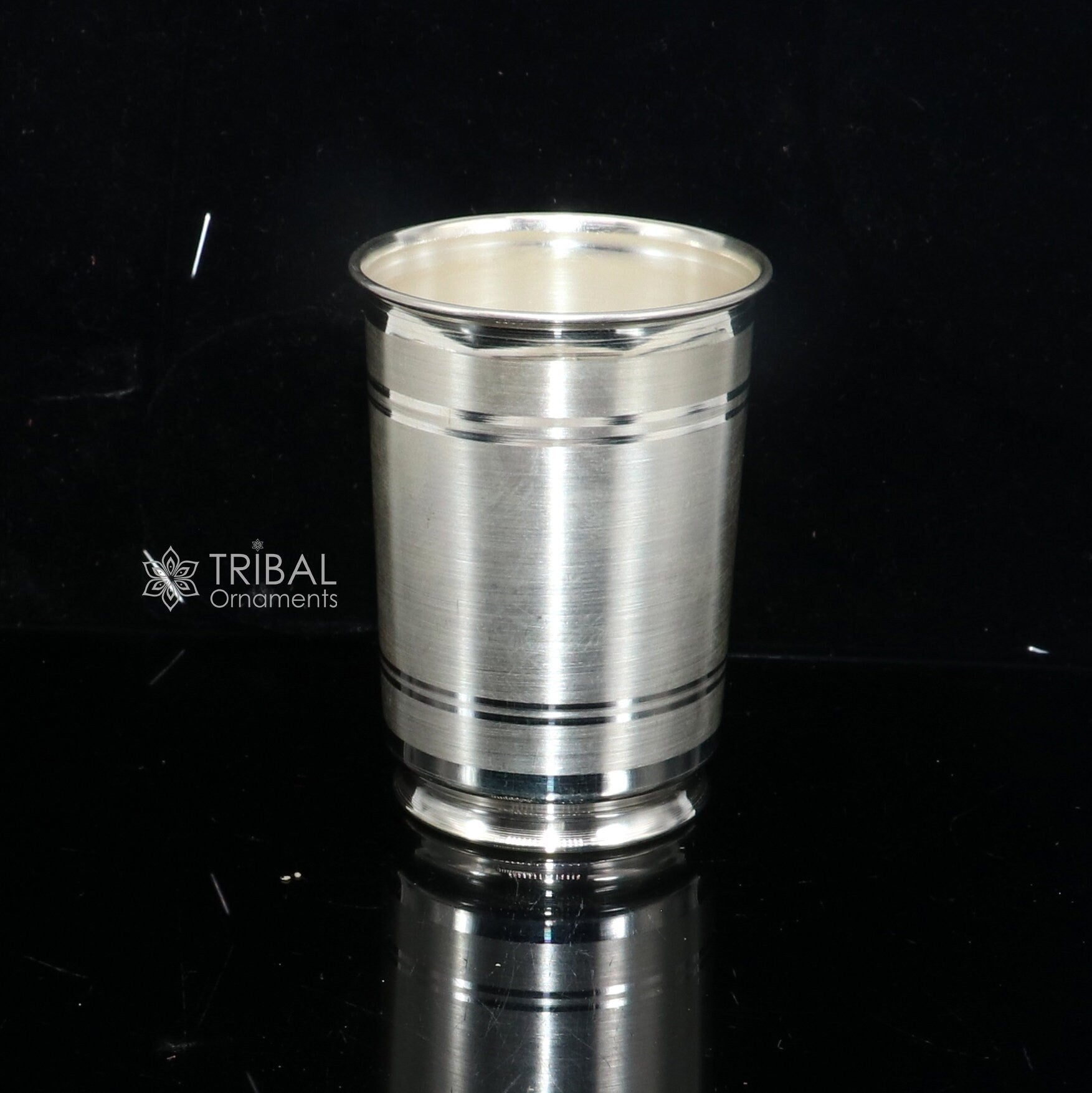 999 pure fine silver handmade water milk cup tumbler, 75ML capacity silver tumbler, silver baby food  flask, silver utensils gift sv295 - TRIBAL ORNAMENTS
