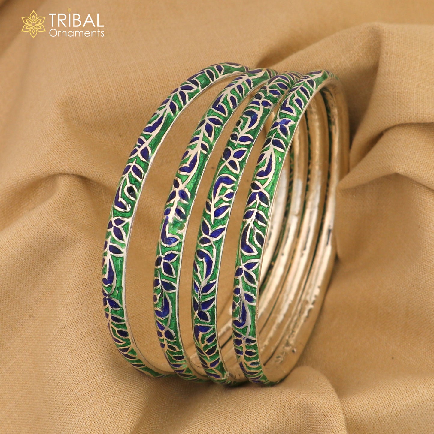 925 sterling silver handcrafted color enamel bangles bracelet, best brides jewelry vintage antique style wrist jewelry nba447