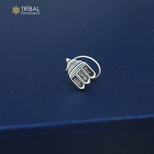 925 sterling silver vintage stylish design nose pin ethnic tribal jewelry np143