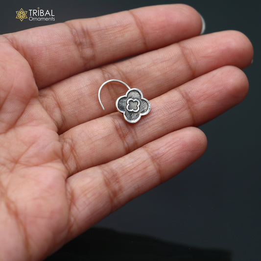 925 sterling silver vintage stylish design nose pin ethnic tribal jewelry np144